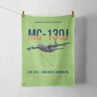 Thumbnail for MC-130J COMMANDO II design on light green towel