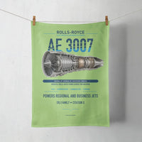 Thumbnail for AE 3007 design on light green towel
