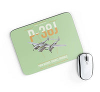 Thumbnail for P-38J Lightning design on light green rectangle mouse pad