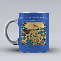Thumbnail for VINTAGE G4241 - The Grass Strip Sunday - Ceramic Mug design on blue