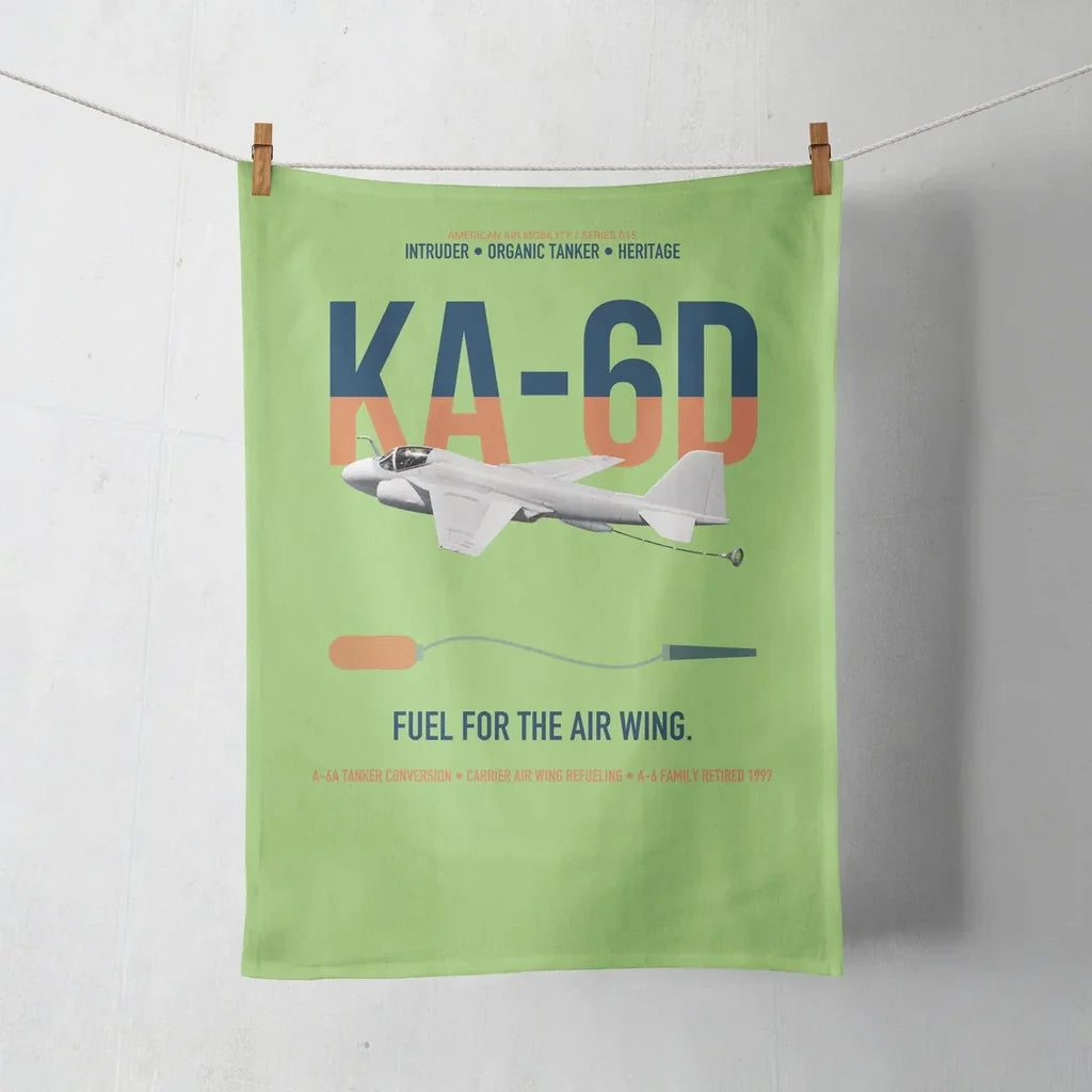 KA-6D Intruder design on light green towel