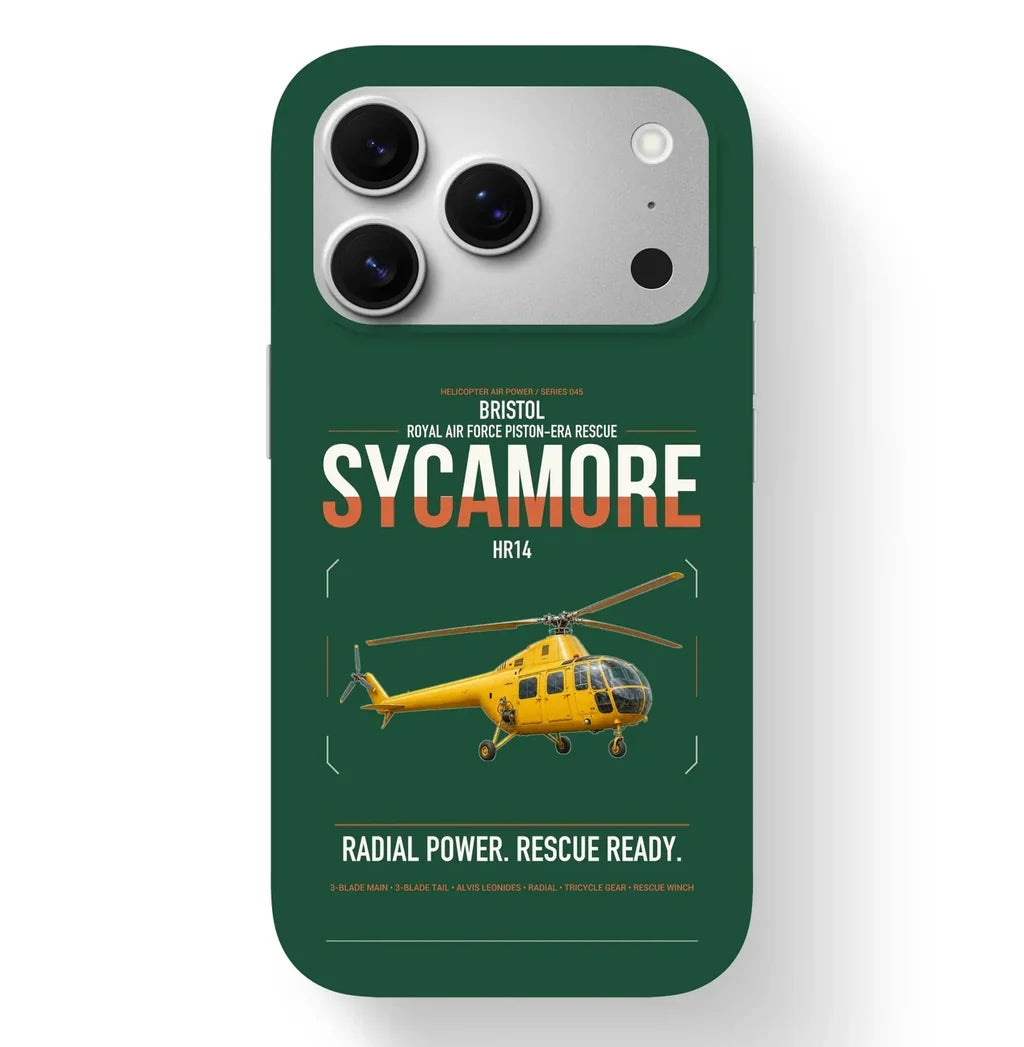 Bristol Sycamore HR14 design on dark green magsafe iphone case, for iPhone 17 Pro