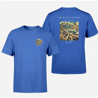 Thumbnail for VINTAGE G4123 - The Mountain Jetport - Double-Side T-Shirt design on blue double side t shirt
