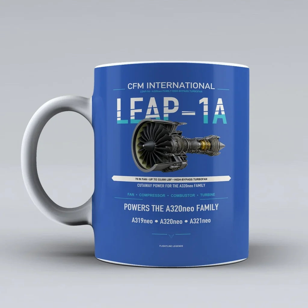 Mug design on blue leap 1a