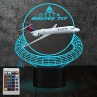 Thumbnail for Customisable Boeing 717 3D Lamp - view 4