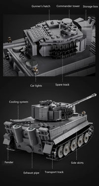 Thumbnail for 925PCS Remote Control Tiger Tank Model - view 4
