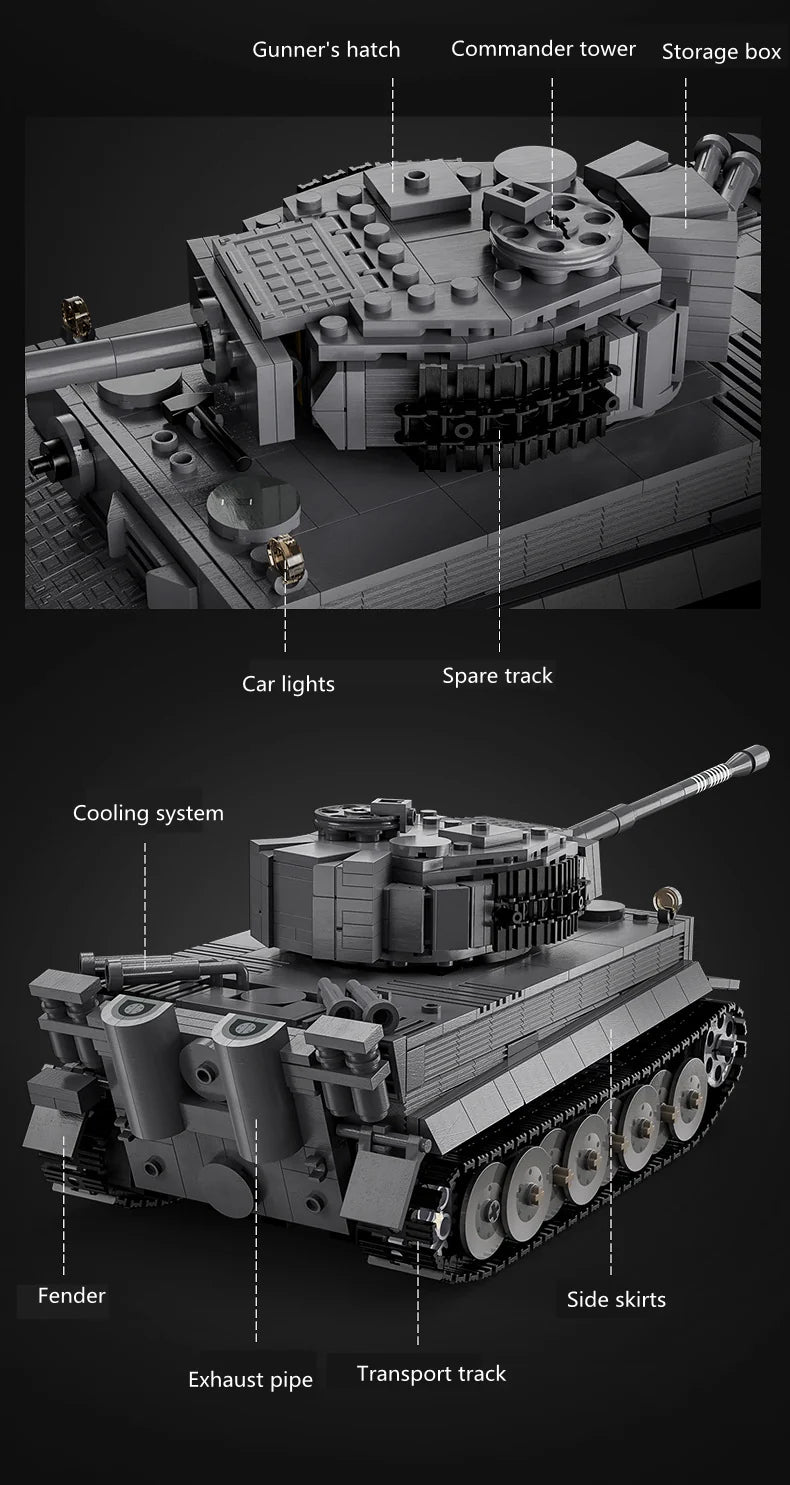 925PCS Remote Control Tiger Tank Model - view 4