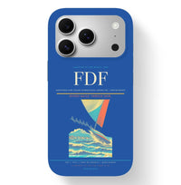 Thumbnail for Fort-de-France Airport (FDF) design on blue iPhone 17 Pro MagSafe case