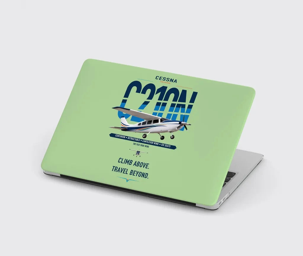 Cessna T210N Centurion design on light green MacBook case