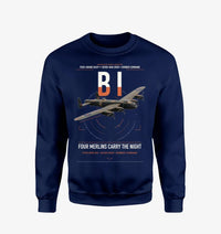 Thumbnail for Avro Lancaster B I design on navy blue sweatshirt