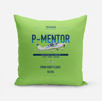 Thumbnail for Tecnam P-Mentor design on light green pillow