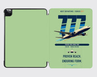 Thumbnail for Boeing 777-200ER design on light green ipad tablet case