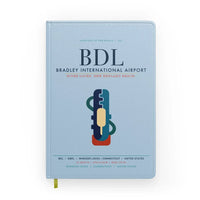 Thumbnail for Bradley International Airport (BDL) design on light blue notebook