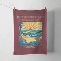 Thumbnail for VINTAGE G4500 - The Five Hundredth Sunrise - Designed Towels design on darkred