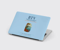Thumbnail for Patrick Leahy Burlington International Airport (BTV) design on light blue MacBook case