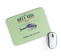 Thumbnail for Bell 505 design on light green rectangle mouse pad