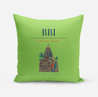 Thumbnail for Biju Patnaik International Airport (BBI) design on light green pillow