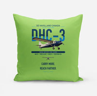 Thumbnail for DHC-3 Otter design on light green pillow