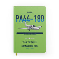 Thumbnail for Piper PA-44-180 Seminole design on light green notebook
