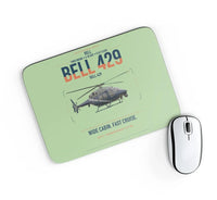 Thumbnail for Bell 429 design on light green rectangle mouse pad