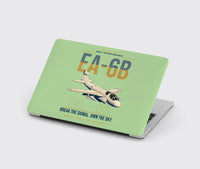 Thumbnail for EA-6B Prowler design on light green MacBook case