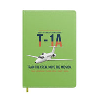 Thumbnail for T-1A Jayhawk Advanced Jet Trainer design on light green notebook