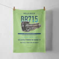 Thumbnail for BR715 design on light green towel