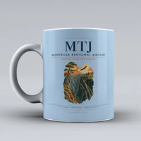 Thumbnail for Montrose Regional Airport (MTJ) airport code design on light blue ceramic mug