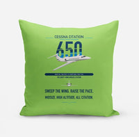 Thumbnail for Cessna Citation 650 - Citation III design on light green pillow