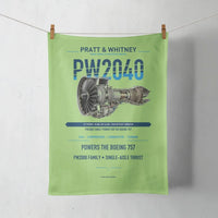 Thumbnail for PW2040 design on light green towel