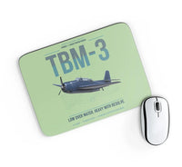 Thumbnail for TBM-3 Avenger design on light green rectangle mouse pad