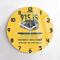 Thumbnail for 915 iS design on yellow no frame wall clock