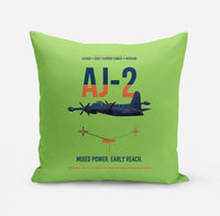 Thumbnail for AJ-2 Savage Tanker design on light green pillow