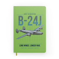 Thumbnail for B-24J Liberator design on light green notebook