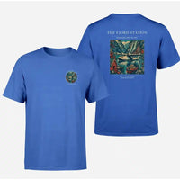 Thumbnail for VINTAGE G4062 - The Fjord Station - Double-Side T-Shirt design on blue double side t shirt