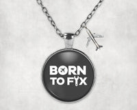 Thumbnail for Born To Fix Airplanes Necklace - view 4