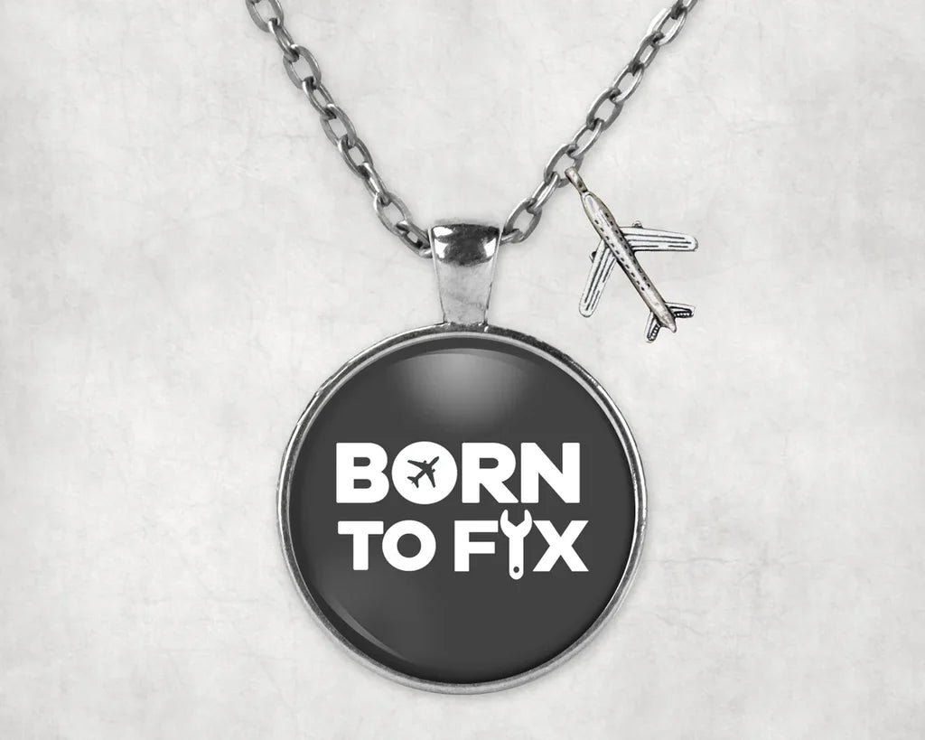 Born To Fix Airplanes Necklace - view 4