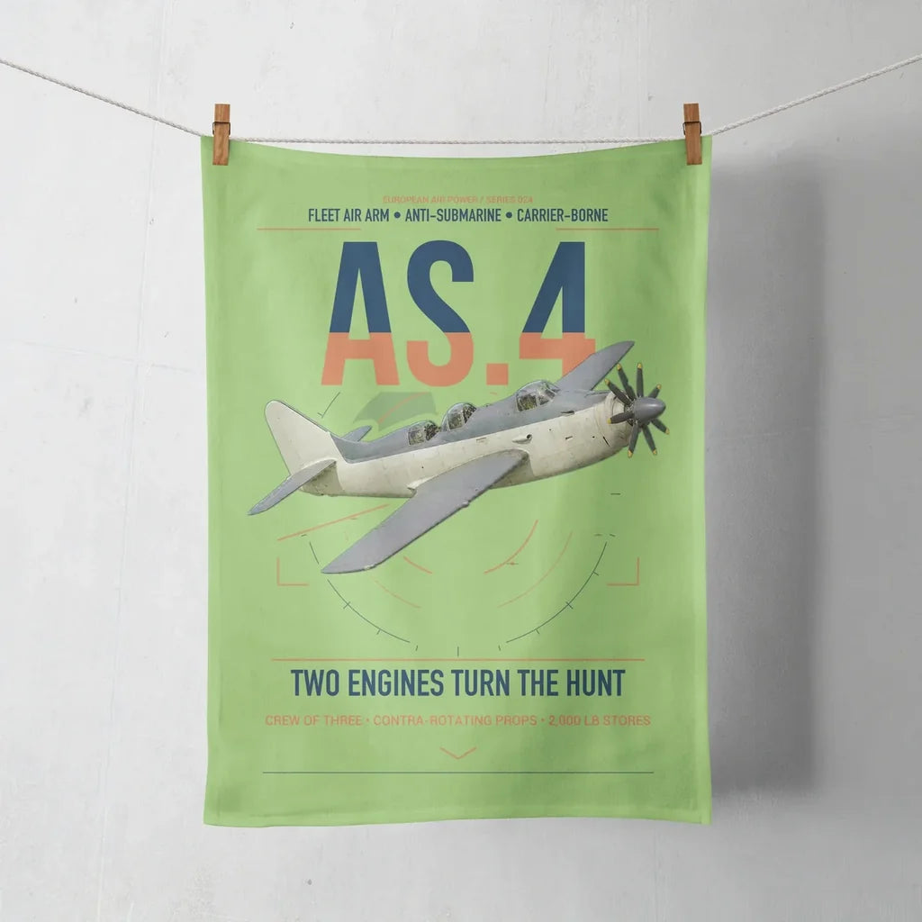 Fairey Gannet AS.4 design on light green towel