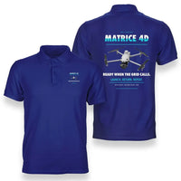 Thumbnail for DJI Matrice 4D design on blue polo