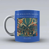 Thumbnail for VINTAGE G4011 - The Balloon Ascent - Ceramic Mug design on blue