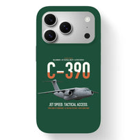 Thumbnail for C-390 Millennium design on dark green magsafe iphone case, for iPhone 17 Pro