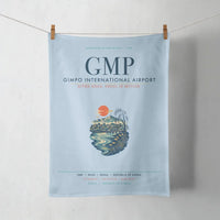 Thumbnail for Gimpo International Airport (GMP) design on light blue towel