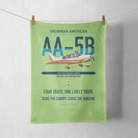 Thumbnail for Grumman American AA-5B Tiger design on light green towel