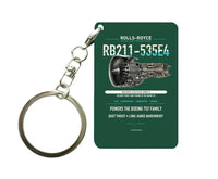 Thumbnail for RB211-535E4 Key Chain design on dark green key chain