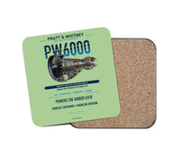 Thumbnail for PW6000 design on light green 1 piece coaster
