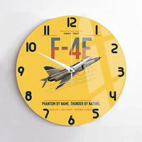 Thumbnail for F-4E Phantom II design on yellow no frame wall clock
