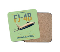 Thumbnail for FJ-4B Fury design on light green 1 piece coaster