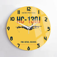 Thumbnail for HC-130J COMBAT KING II design on yellow no frame wall clock