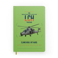 Thumbnail for HAL LCH Prachand design on light green notebook