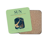Thumbnail for Friedman Memorial Airport (SUN) design on light green 1 piece coaster
